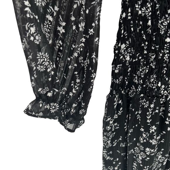 Code x Mode women’s smocked floral swing maxi dress - Picture 7 of 12